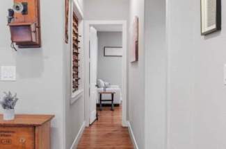Hallway to master suite