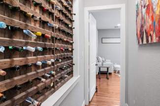 Hallway to master suite