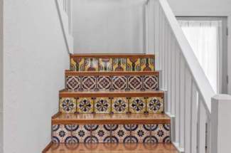 Beautiful tiled stairway