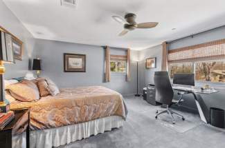 Guest bedroom located upstairs