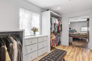 Master walk-in closet