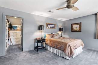 Guest bedroom located upstairs
