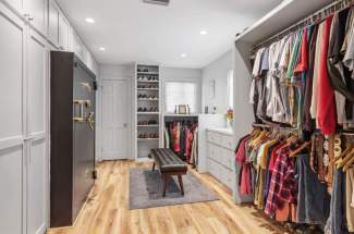 Master walk-in closet