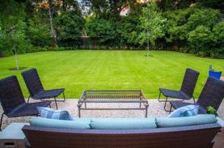 Back patio yard view