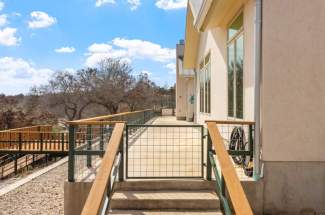 Back patio leading to guest house