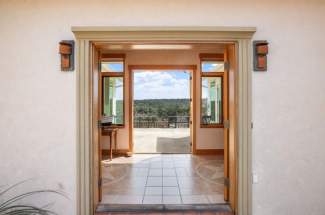Front door view to back patio