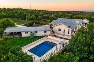 Back of house and pool
