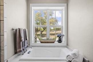 Master bathroom garden tub