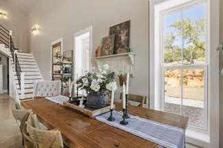Staircase/dining area