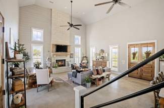 Living area from staircase