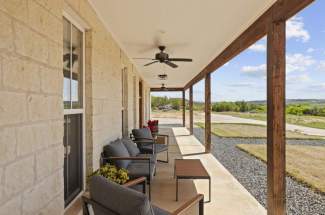 Front porch and view