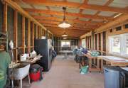 Workshop in barn