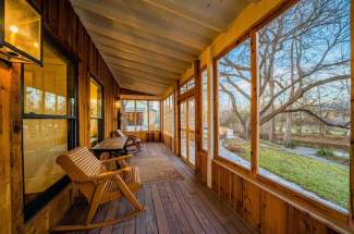 Carriage house porch