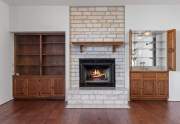Fireplace with wet bar