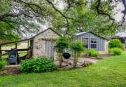 Storage shed, old smoke house and old blacksmith shop