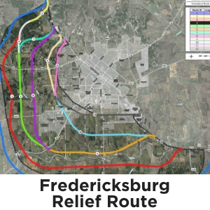 Fredericksburg Relief Route