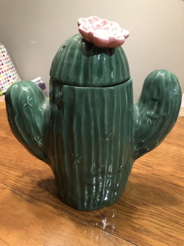 Cactus Cookie Jar