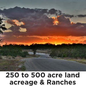 250 to 500 Acres