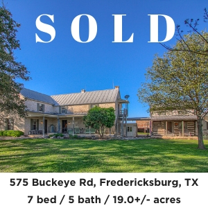575 Buckeye Road Pioneer Stone home for sale Fredericksburg Texas