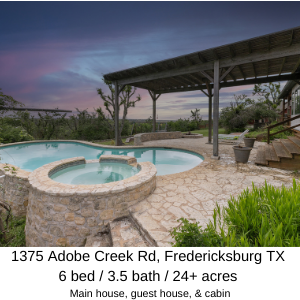 24.78 acres with home for sale in Fredericksburg TX