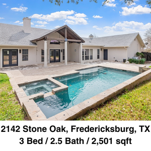 2142 Stone Oak Fredericksburg Texas