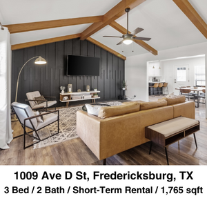 1009 Avenue D St, Fredericksburg, TX Short term rental